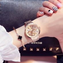 GIMTO Small Brand Rose Gold Women Watch Steel Luxury Ladies Watch Creative Girl Quartz Wristwatch Clock Montre Relogio Feminino