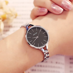 KEZZI Luxury Brand Watches Women Waterproof Stainless Steel Quartz Watch Roman Scale Multi Cutting Surface Mirror Bracelet Watch