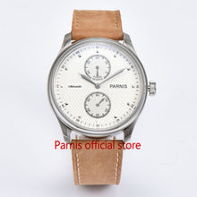 2017 New 43mm Parnis Seagull Automatic Watch Power Reserve Top Brand Mens Mechanical Watches PA767 Valentines Day Flash Deal